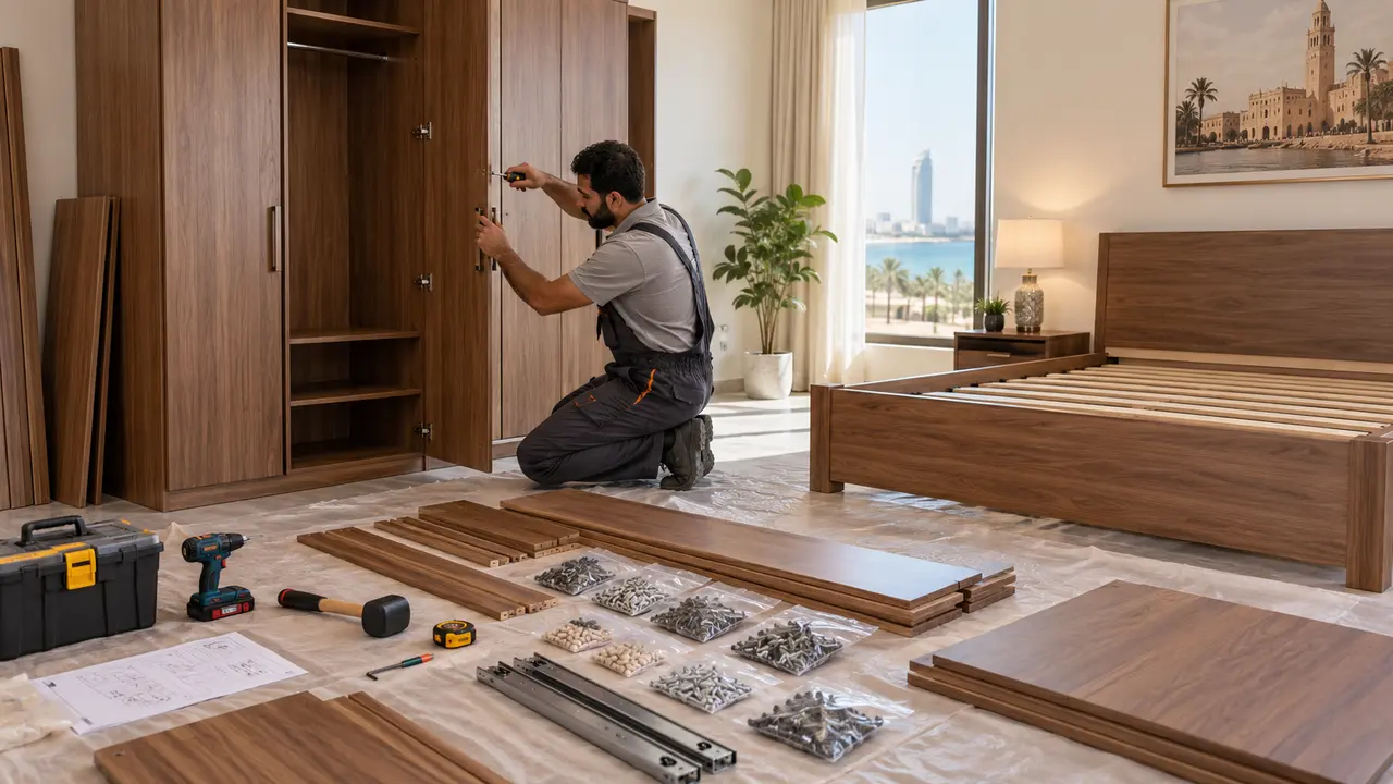 فك وتركيب الأثاث بعد النقل