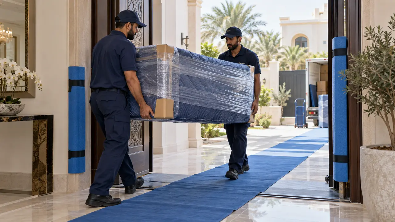 حماية الأبواب والأرضيات قبل حمل الأثاث